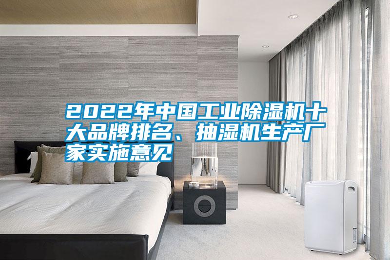 2022年中国工业香蕉福利视频机十大品牌排名、抽湿机生产厂家实施意见