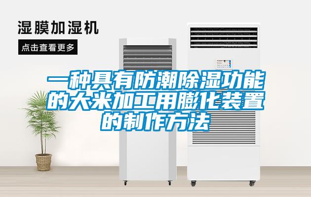 一种具有防潮香蕉福利视频功能的大米加工用膨化装置的制作方法